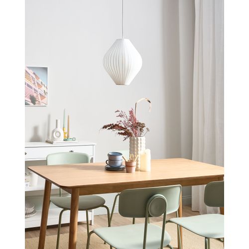 Lampe Suspension Alme Tissu Blanc