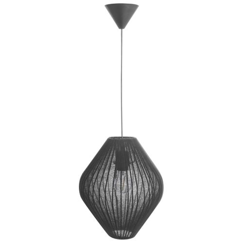 Lampe Suspension Alme Tissu Noir