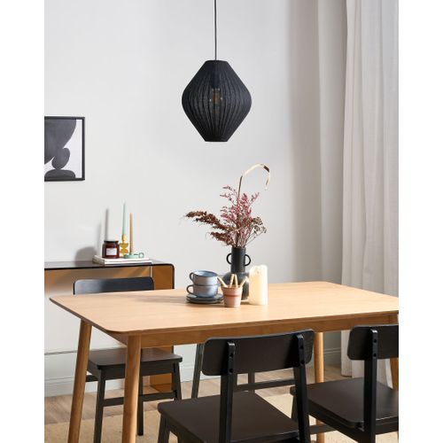 Lampe Suspension Alme Tissu Noir