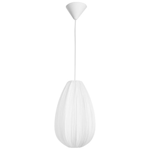Lampe Suspension Gera Tissu Blanc