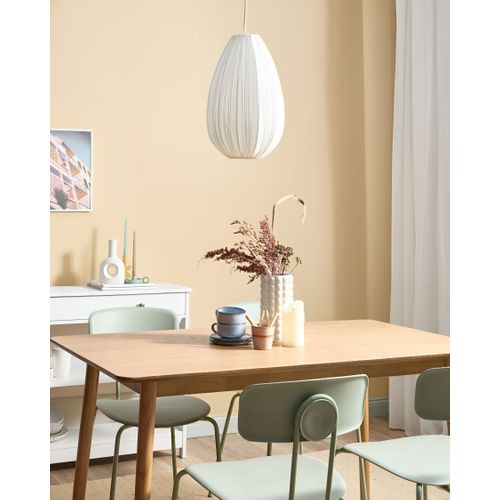 Lampe Suspension Gera Tissu Blanc