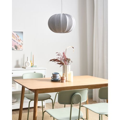 Lampe Suspension Oker Tissu Gris