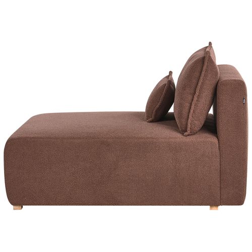 Chaise Longue Nerbo Bouclé Marron