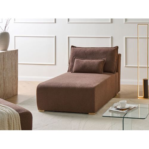 Chaise Longue Nerbo Bouclé Marron