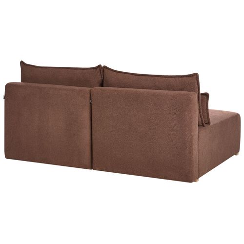 Canapé Modulable 3 Places Nerbo Bouclé Marron