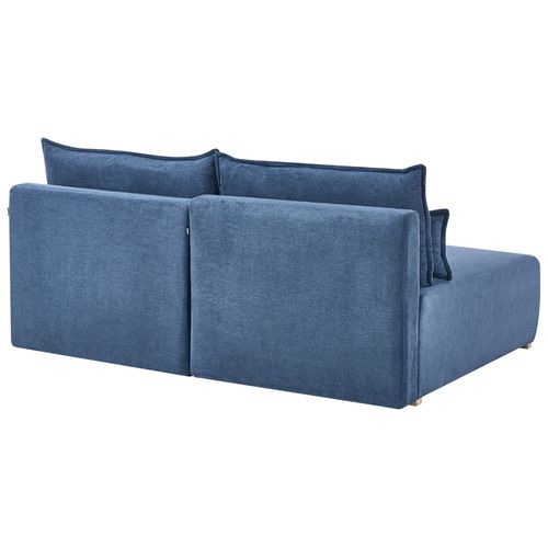 Canapé Modulable 3 Places Nerbo Tissu Bleu