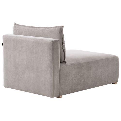 Chaise Longue Nerbo Tissu Gris