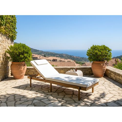 Transat Avec Coussin Marcetelli Acacia Blanc