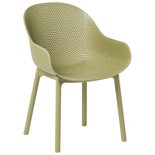 Lot De 4 Chaises De Jardin Tiggiano Vert Olive