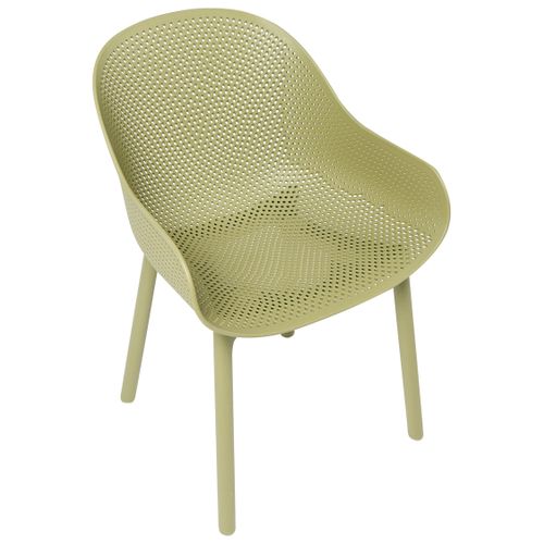 Lot De 4 Chaises De Jardin Tiggiano Vert Olive