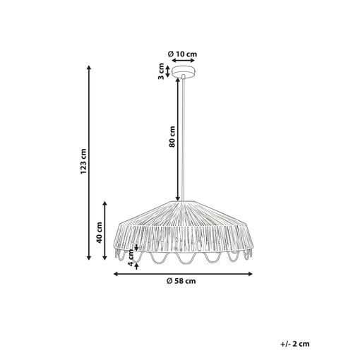 Lampe Suspension Arenal Osier Naturel