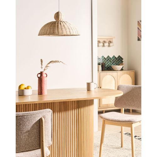 Lampe Suspension Suerte Rotin Naturel