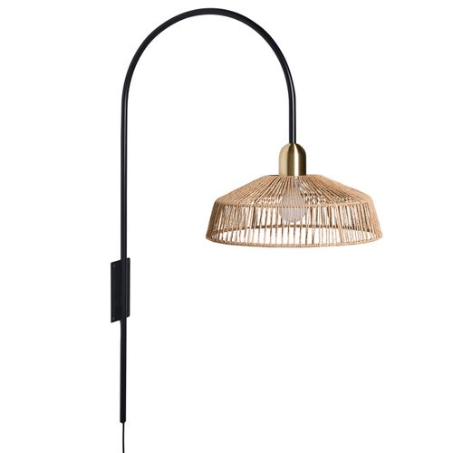 Lampe Murale Nosara Corde En Papier Naturel