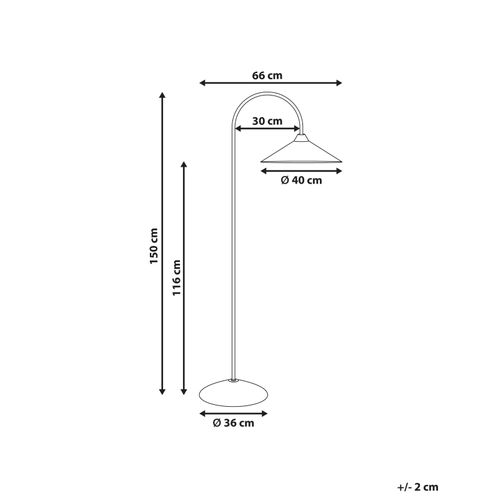 Lampadaire Savegre Métal Doré