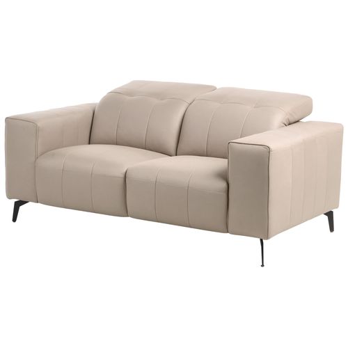 Canapé 2 Places Ommel Cuir Pu Taupe