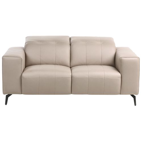 Canapé 2 Places Ommel Cuir Pu Taupe