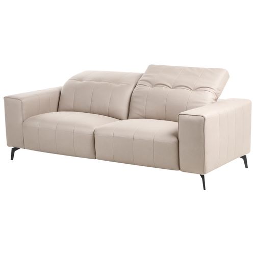 Canapé 3 Places Ommel Cuir Pu Taupe