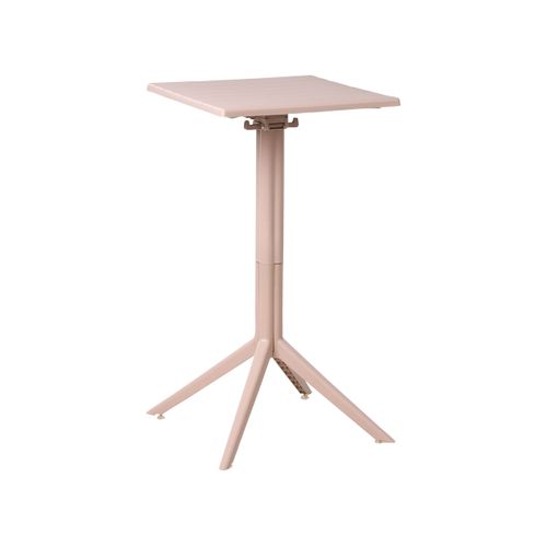 Table De Bar De Jardin Lemnos 60 Cm 60 Cm Beige
