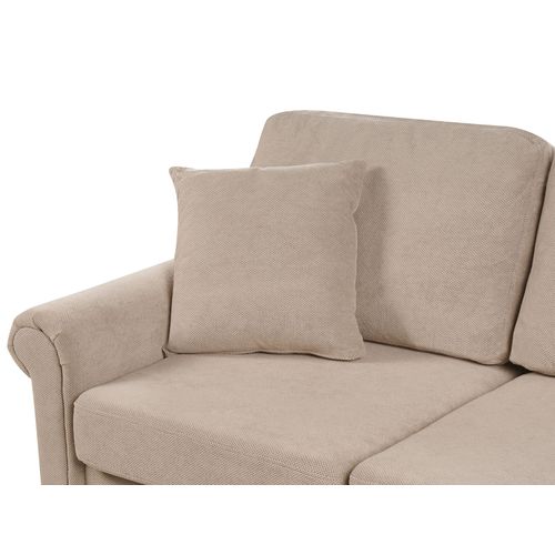 Canapé 2 Places Ginnerup Tissu Taupe