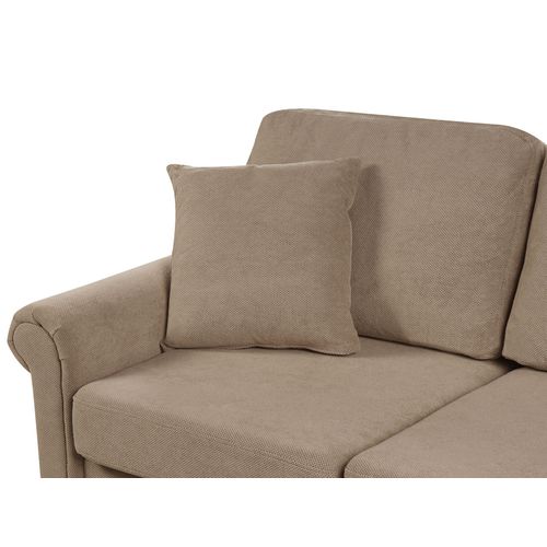 Canapé 2 Places Ginnerup Tissu Marron