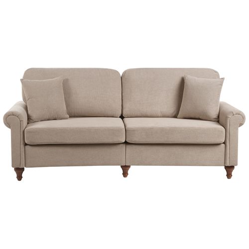 Ensemble De Salon 5 Places Ginnerup Tissu Taupe