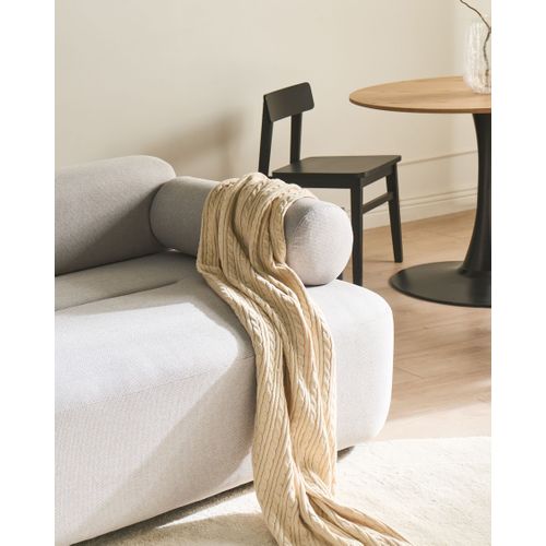 Canapé 2 Places Elva Tissu Gris Clair