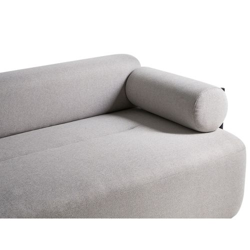 Canapé 2 Places Elva Tissu Gris Clair