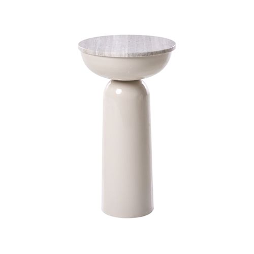 Table D'appoint Falcon Métal Beige