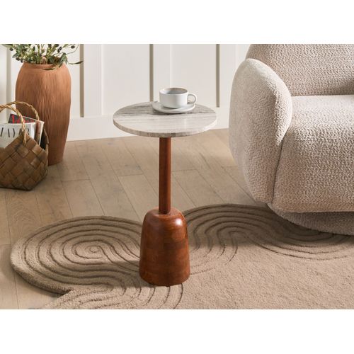 Table D'appoint Hartwell Bois De Manguier Marron