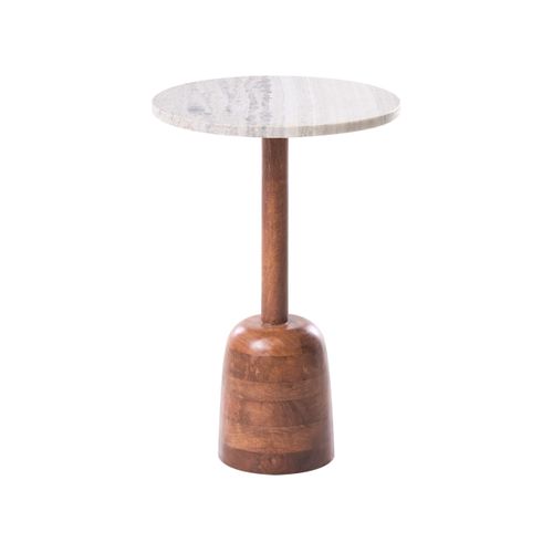 Table D'appoint Hartwell Bois De Manguier Marron