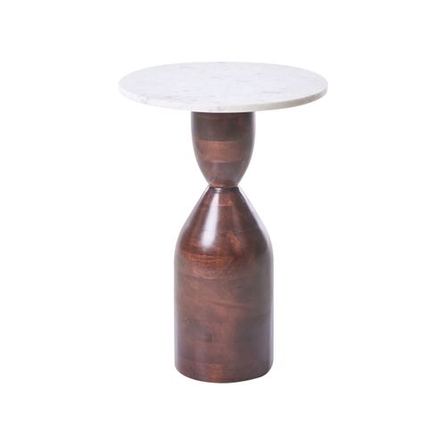 Table D'appoint Wallula Bois De Manguier Marron