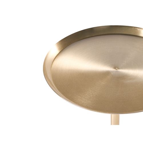 Table D'appoint Camelo Métal Marbre Blanc