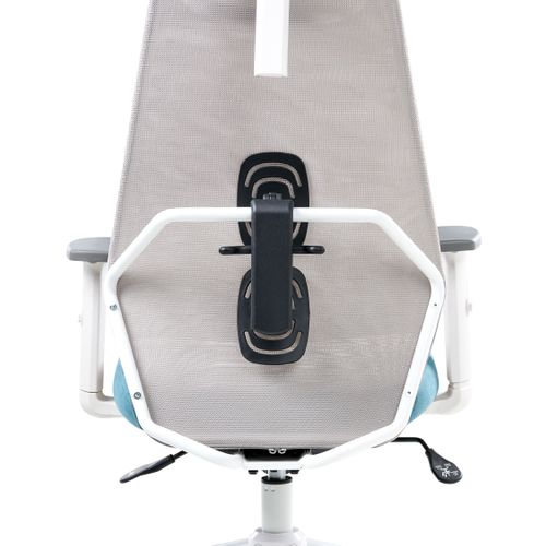 Chaise De Bureau Oryn Tissu Bleu Paon