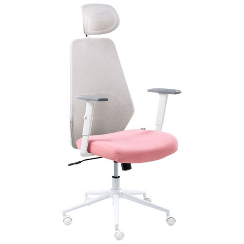 Chaise De Bureau Oryn Tissu Rose
