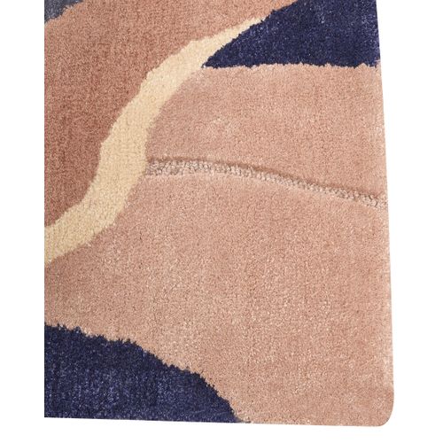 Tapis Almora Beige/bleu 160 X 230 Cm Soie Artificielle