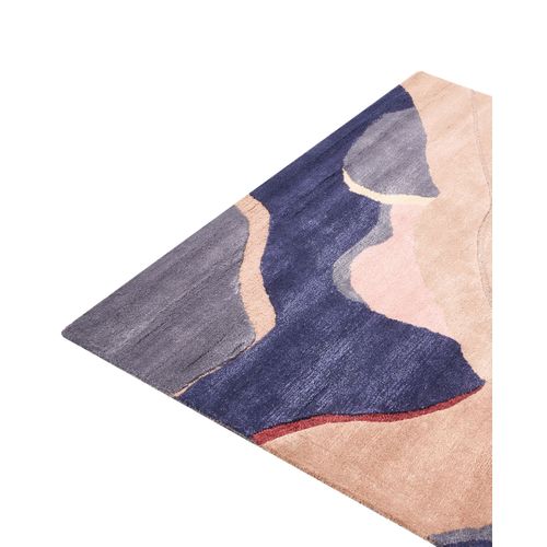 Tapis Almora Beige/bleu 160 X 230 Cm Soie Artificielle