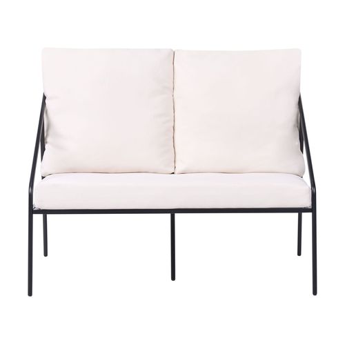 Ensemble De Salon De Jardin Avec Table 4 Places Ustica Métal Noir