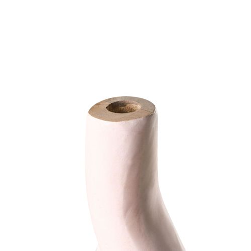 Vase Décoratif Lagos Bois De Manguier 40 Cm Noir/beige