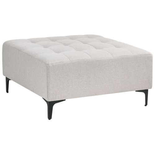 Pouf Tissu Gris Clair