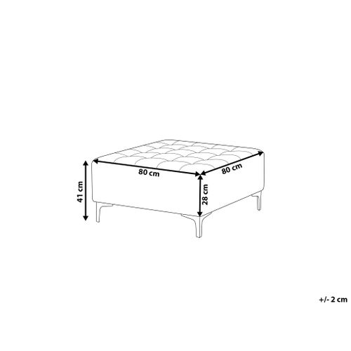 Pouf Tissu Gris Clair