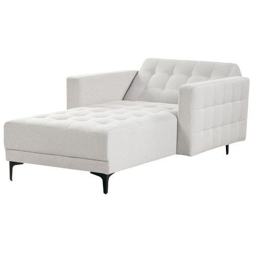 Chaise Longue Aberdeen Tissu Gris Clair