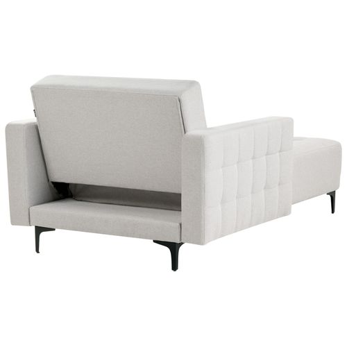 Chaise Longue Aberdeen Tissu Gris Clair