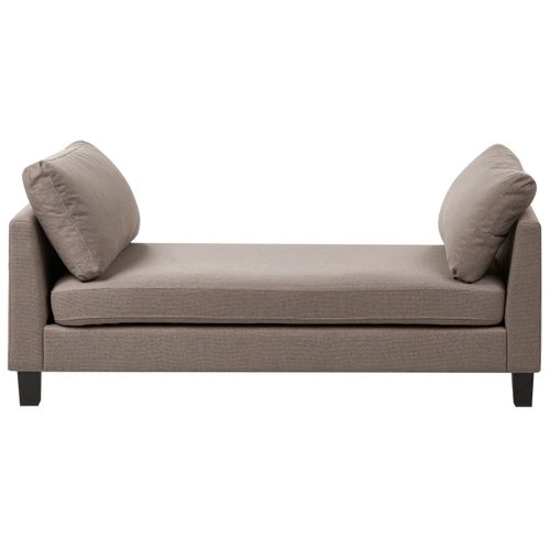 Chaise Longue Archiane Tissu Taupe