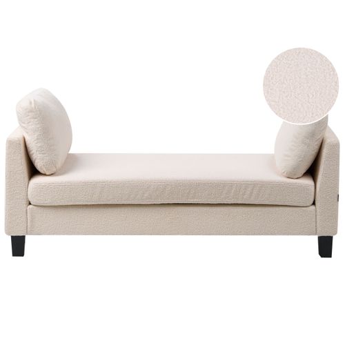 Chaise Longue Archiane  Tissu Blanc Cassé