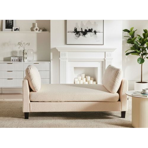 Chaise Longue Archiane  Tissu Blanc Cassé