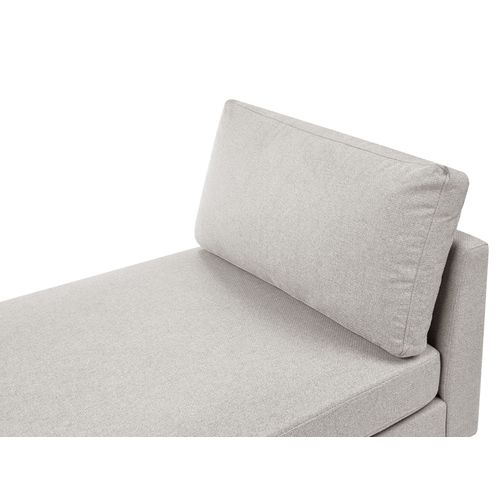 Chaise Longue Archiane Tissu Gris Clair