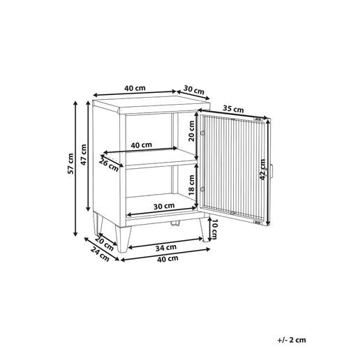 Meuble De Rangement Oreti Métal Gris Clair