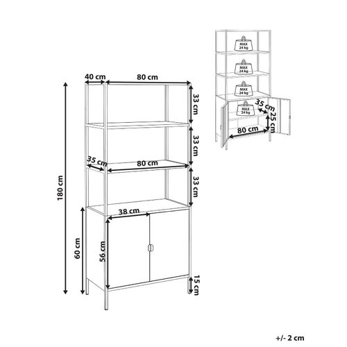 Meuble De Rangement Kauri Métal Gris Clair