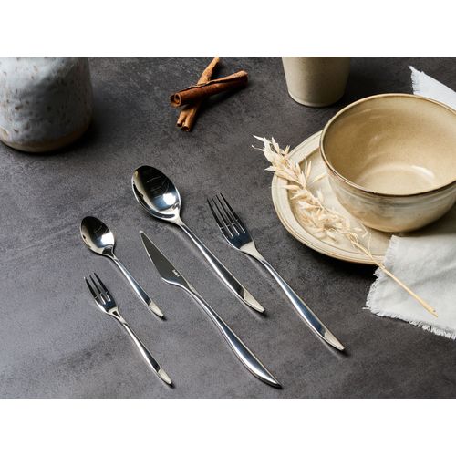 Set De 30 Couverts Farfalle Argenté
