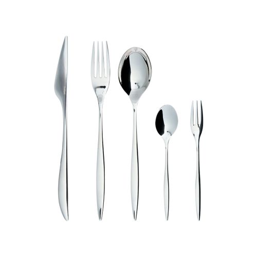 Set De 30 Couverts Farfalle Argenté